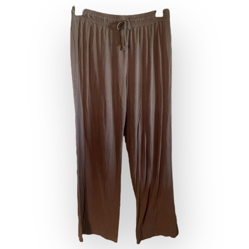 Nuuds Luxe Knit Women’s Medium Coffee Wide Leg Pants